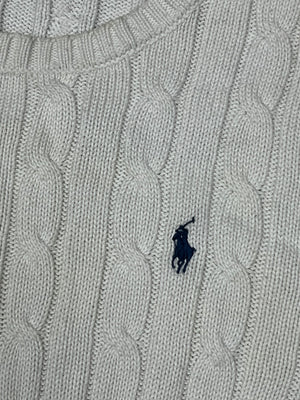 white Polo Ralph Lauren knittedsweater {M}