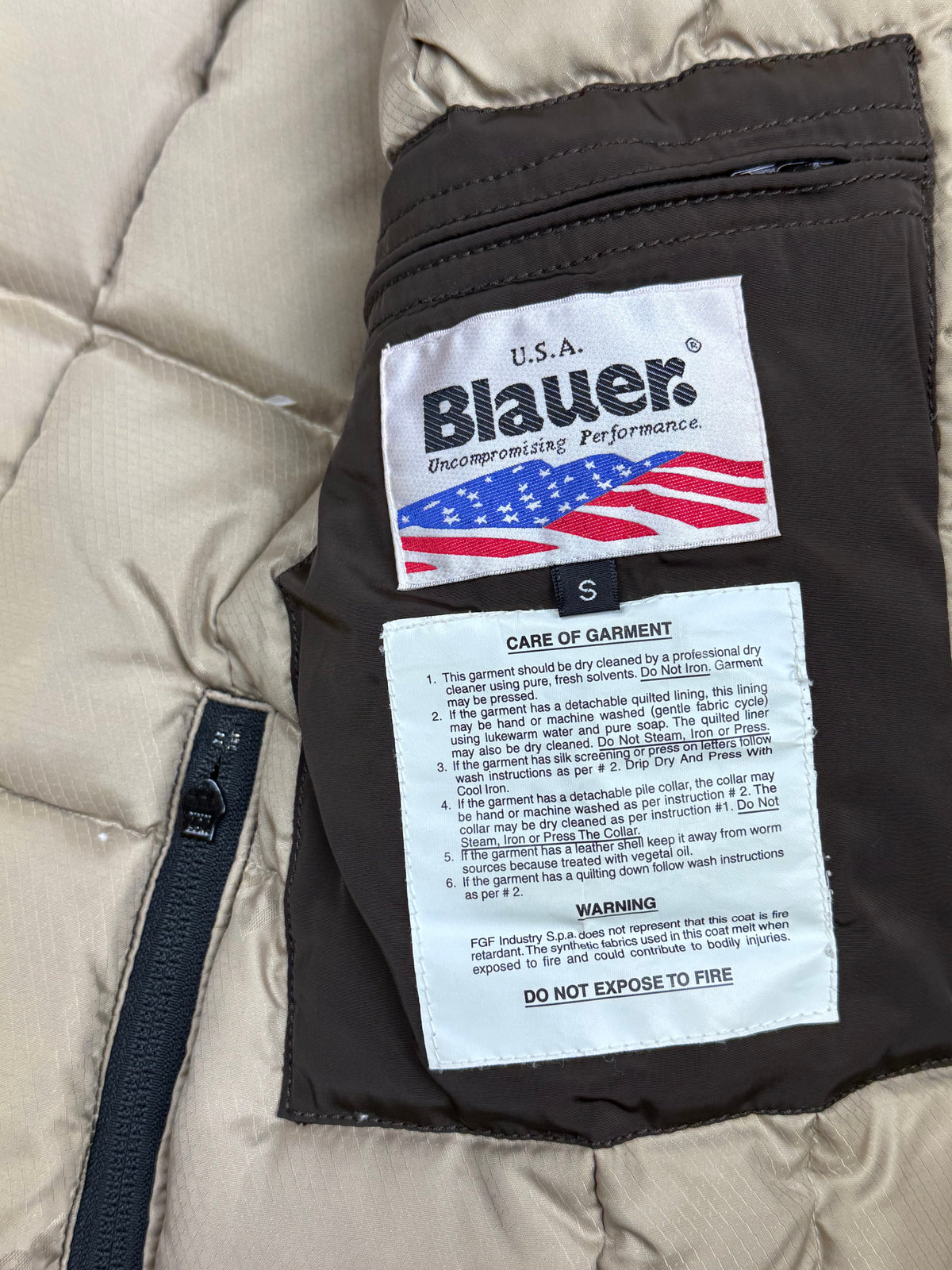 vintage brown Blauer winterjacket {S}