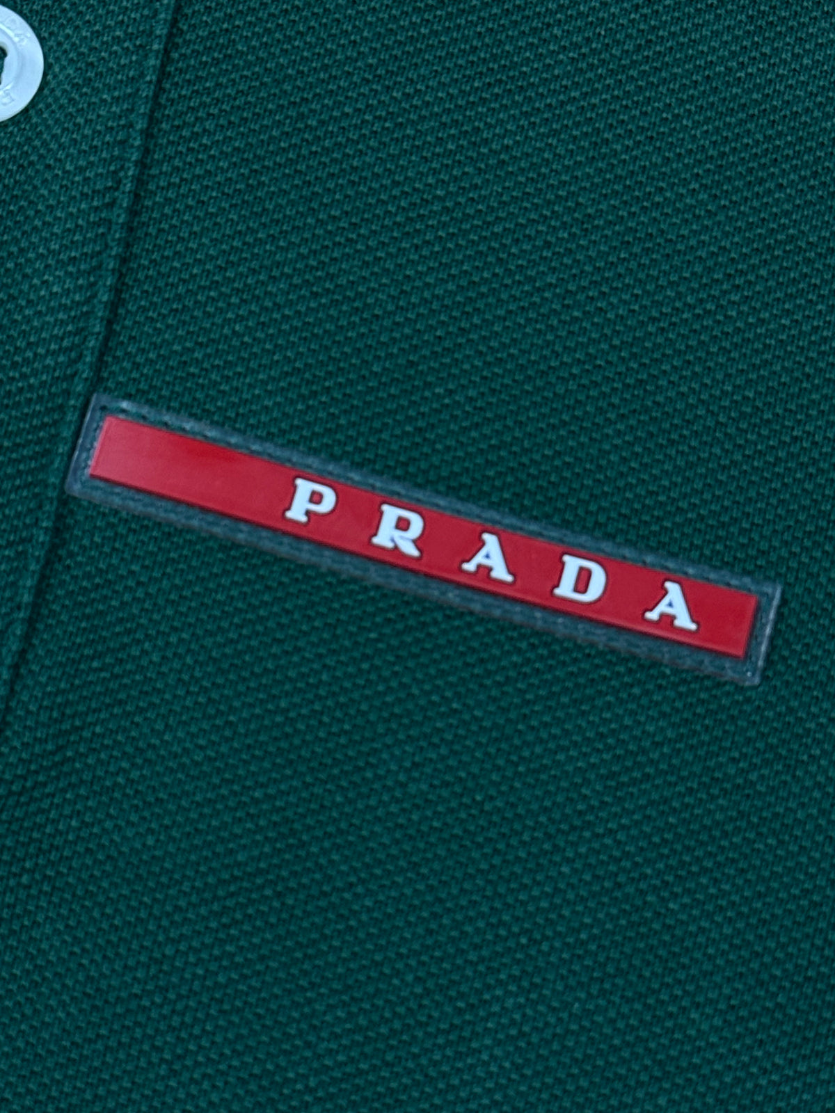 green Prada polo {S}
