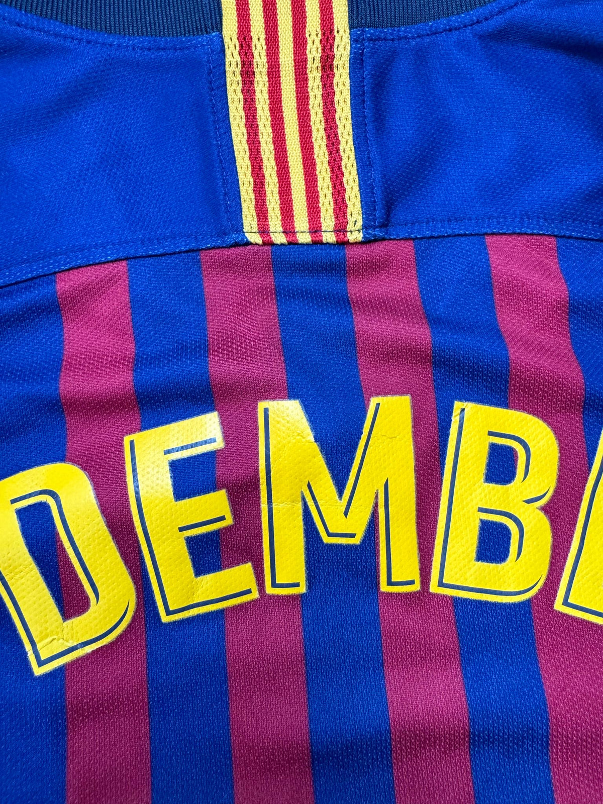 vintage Nike Fc Barcelona DEMBELE10 home jersey {S}