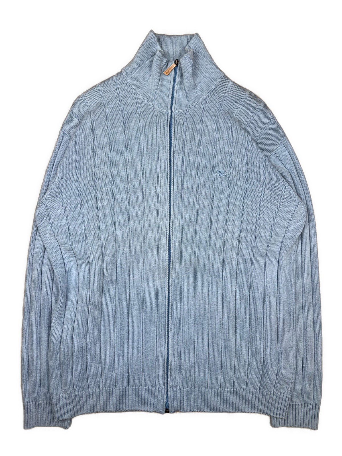 vintage babyblue Burberry sweatjacket {XL}