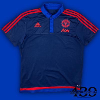 vintage Adidas Manchester United polo {L}