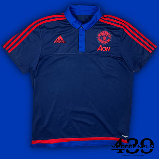 vintage Adidas Manchester United polo {L}