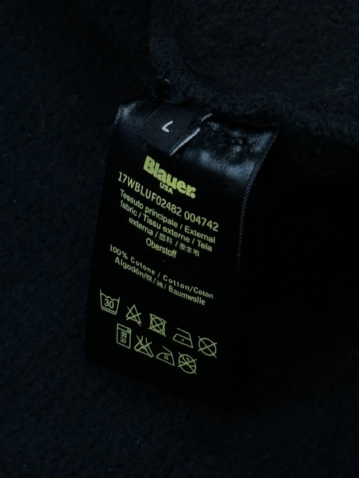 vintage Blauer sweatjacket {L}