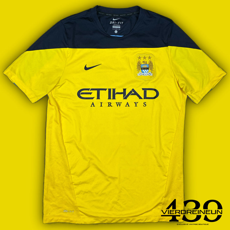 vintage Nike Manchester City trainingjersey {L}