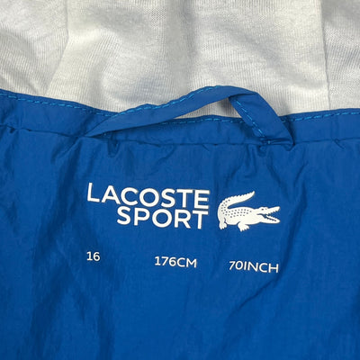 blue Lacoste halfzip windbreaker {S}
