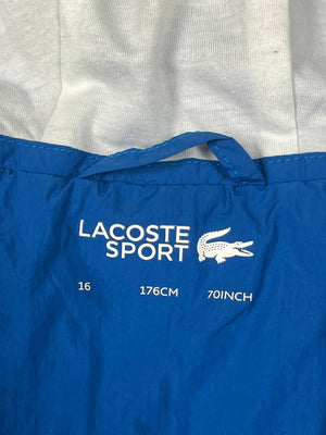 blue Lacoste halfzip windbreaker {S}