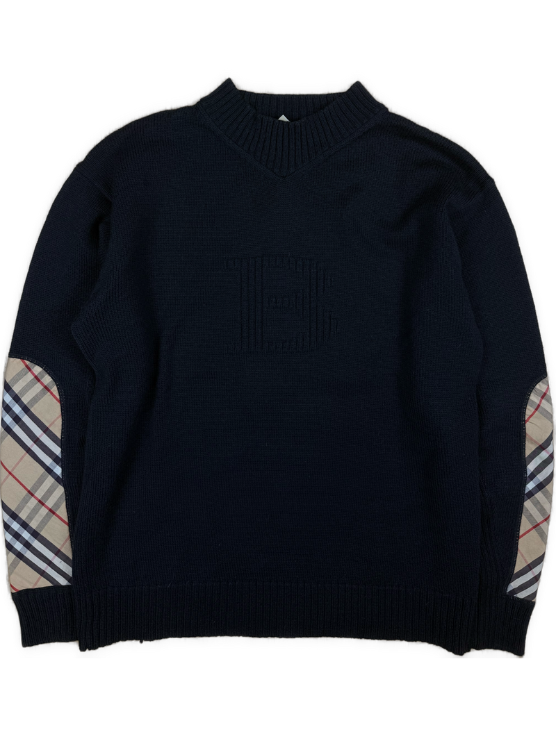vintage Burberry knittedsweater {S}