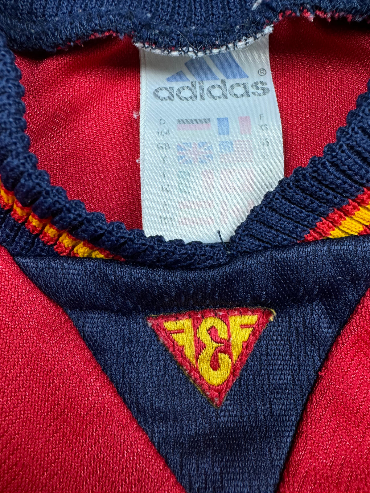 vintage Adidas Spain home jersey 1998 {XS}