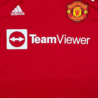 red Adidas Manchester United 2021-2022 home jersey DSWT {M}