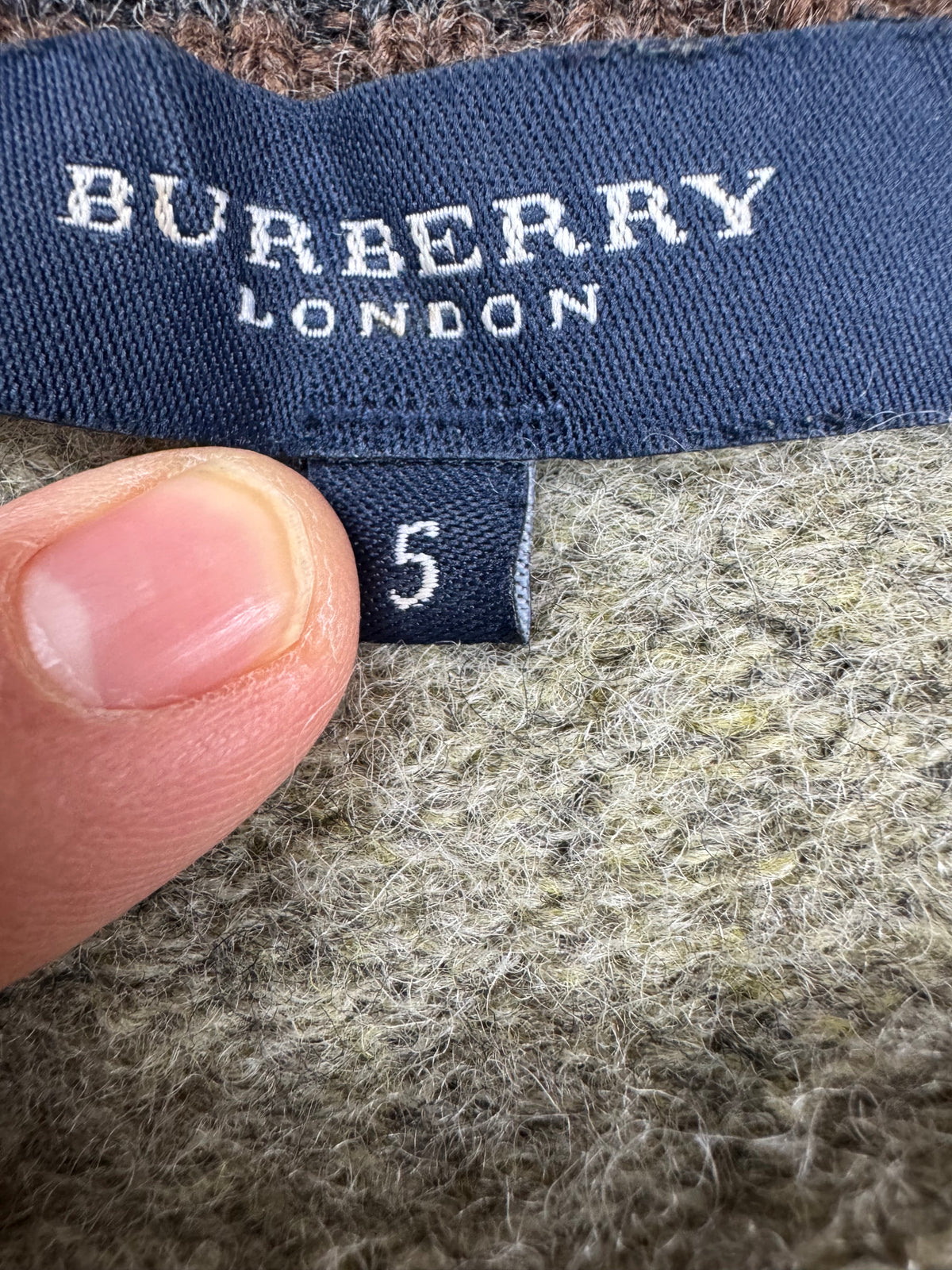 vintage Burberry knittedsweater {M}