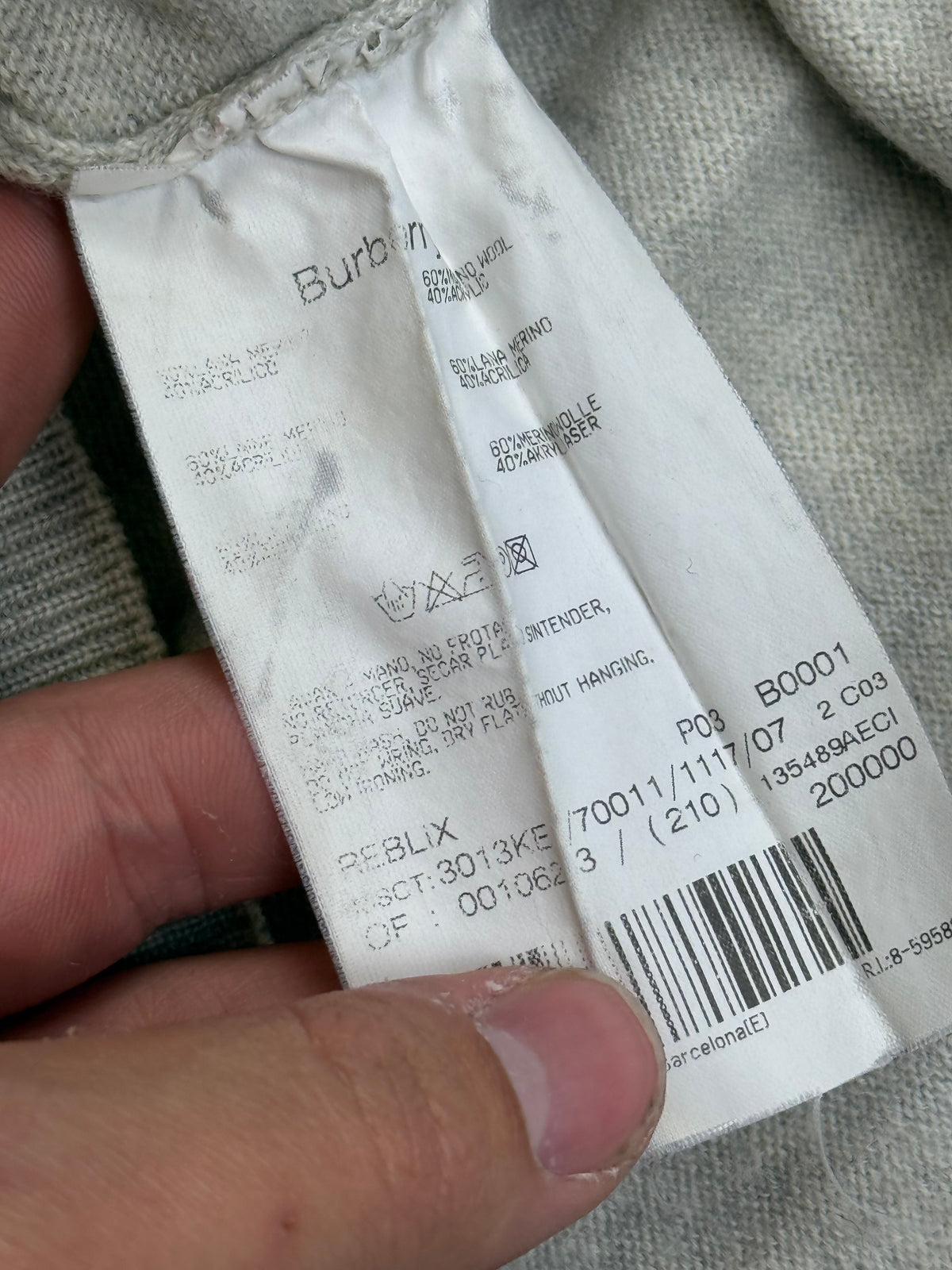 vintage Burberry knittedsweater