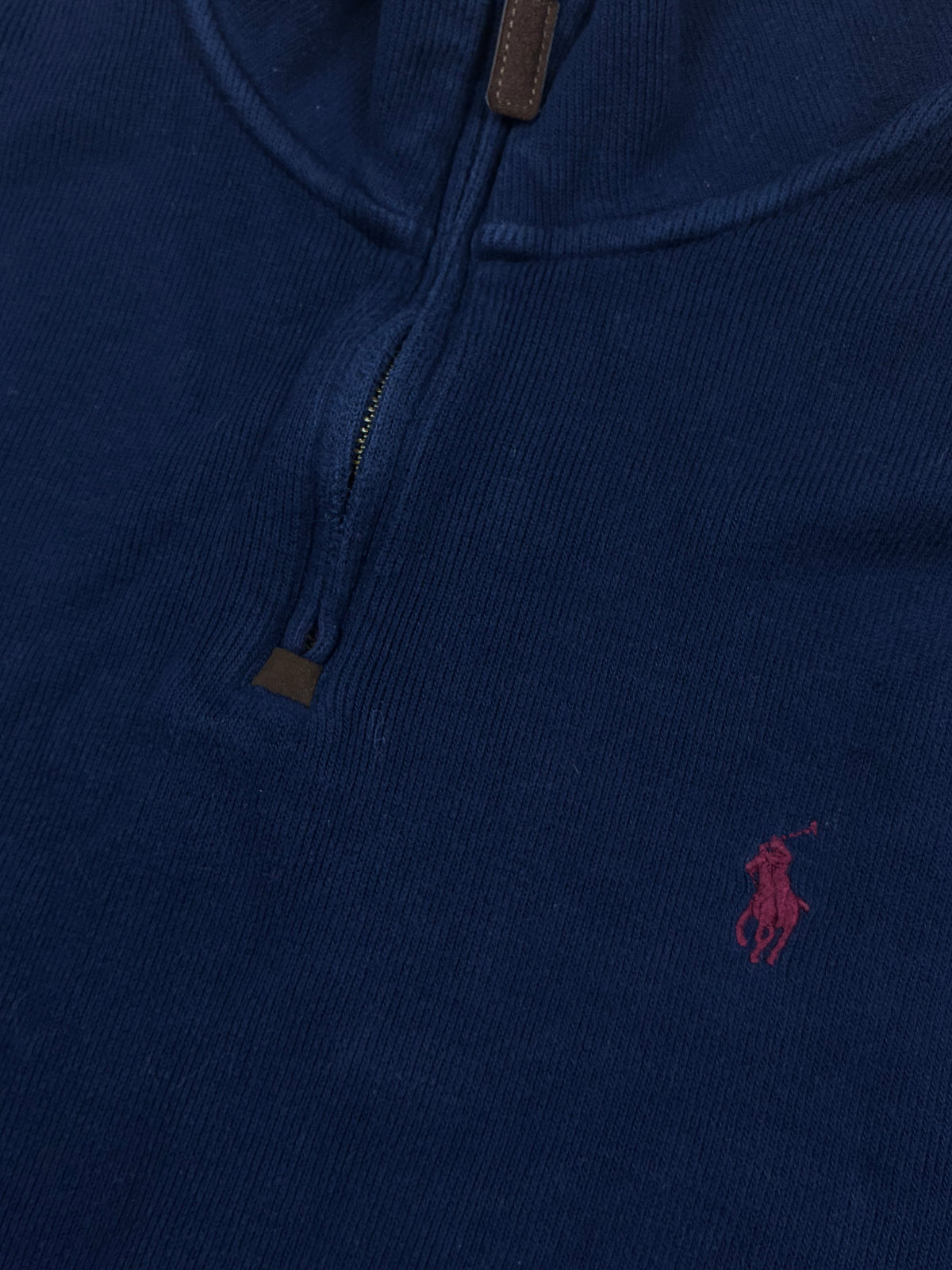 vintage navyblue Polo Ralph Lauren quarterzip {L}