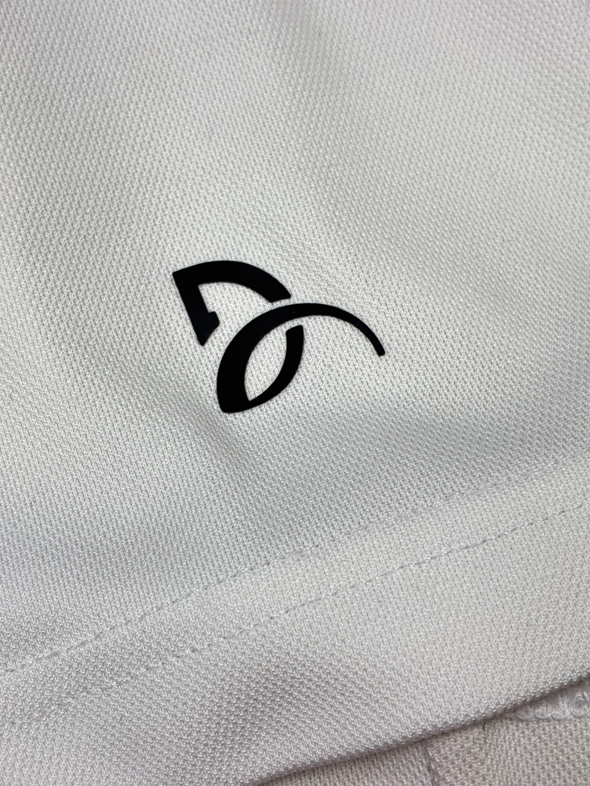 white Lacoste polo {S}