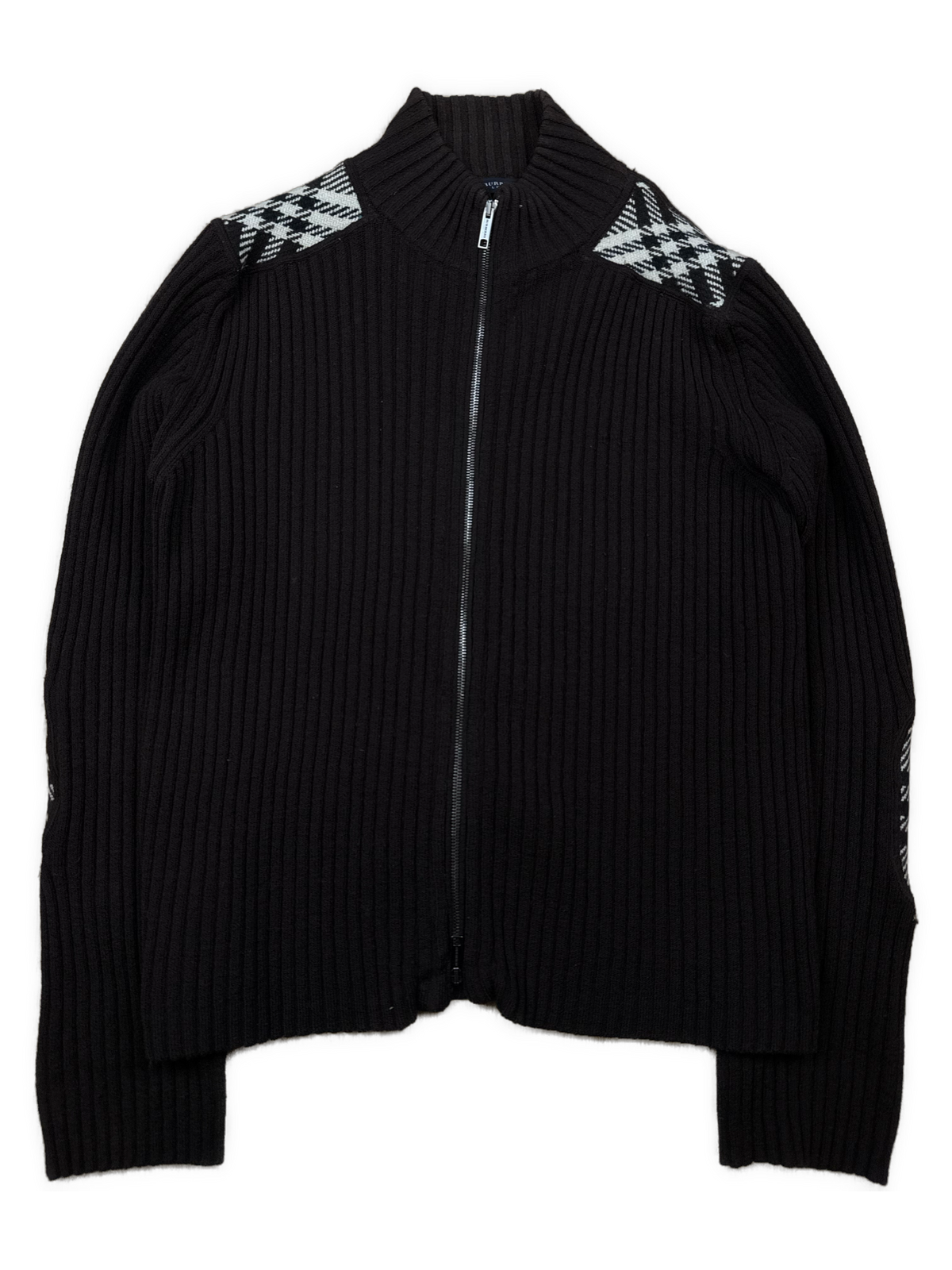 vintage brown Burberry sweatjacket {XL}