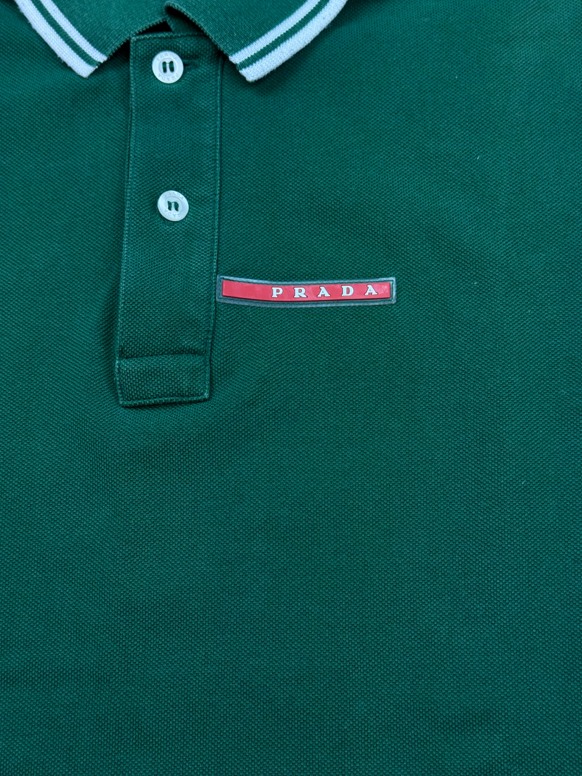 vintage green Prada polo {S}