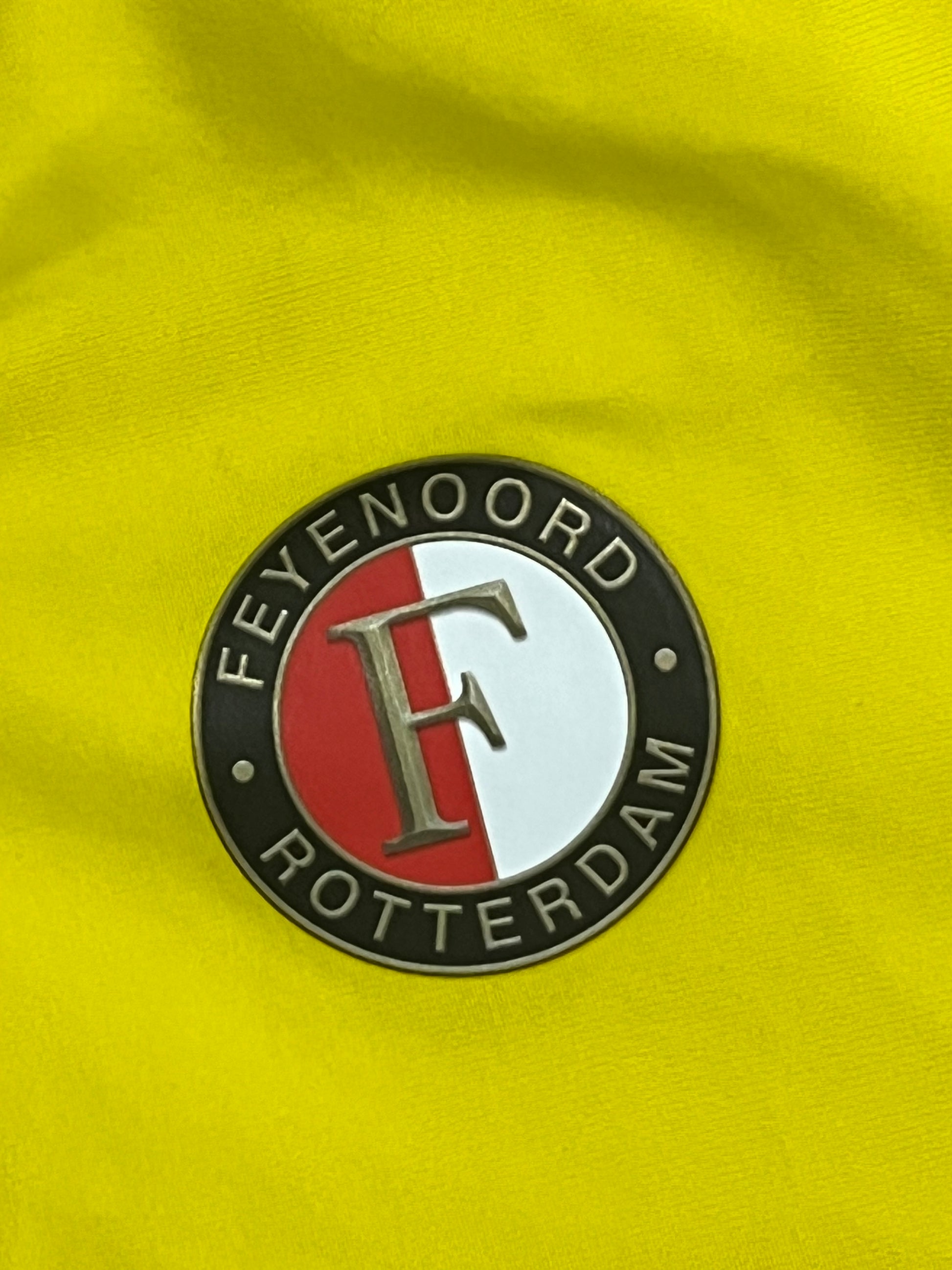 yellow Adidas Feyernord Rotterdam windbreaker {L}