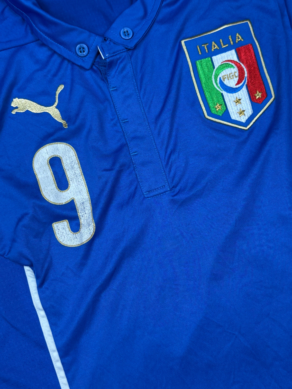 vintage Puma Italia Balotelli9 home jersey