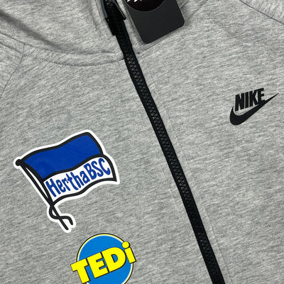 grey Nike Herta tech fleecejacket {M}