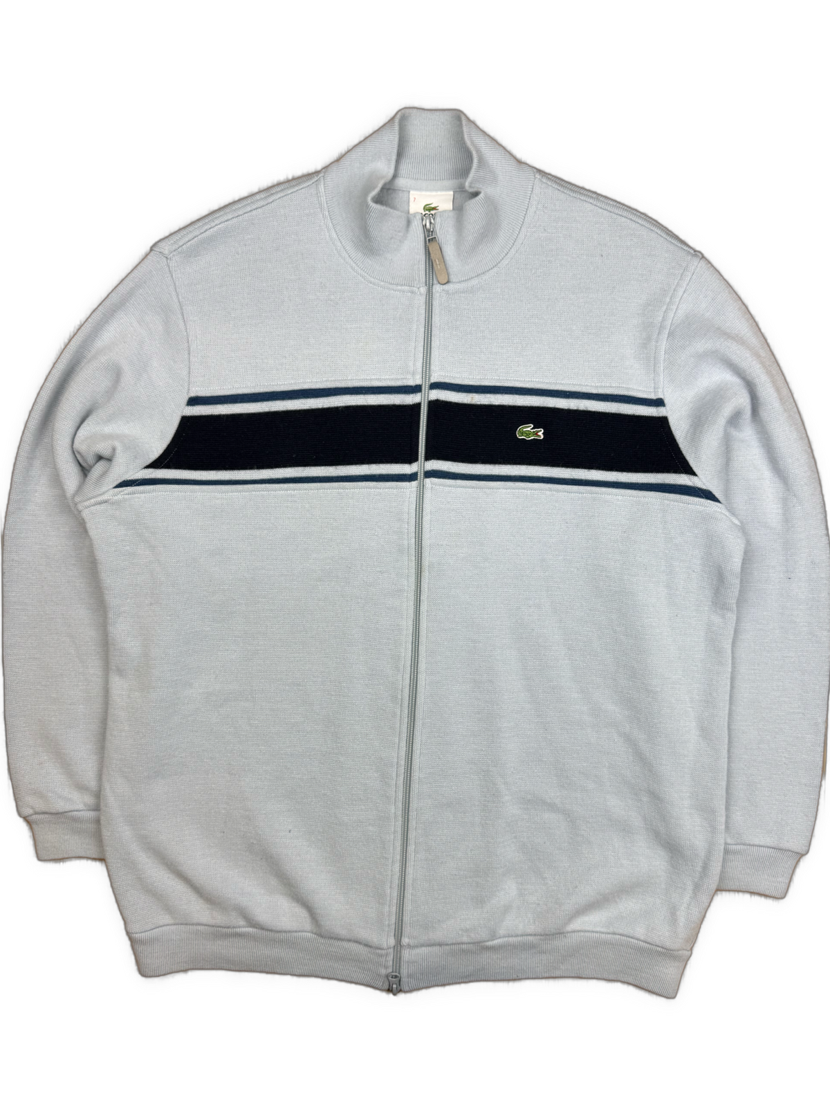 vintage babyblue Lacoste sweatjacket {XL}