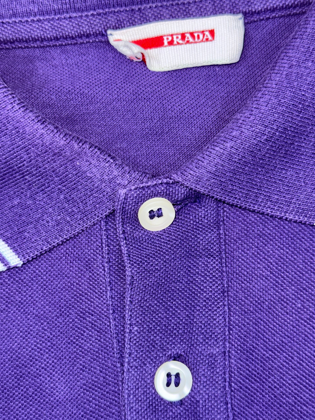 vintage purple Prada polo {M}