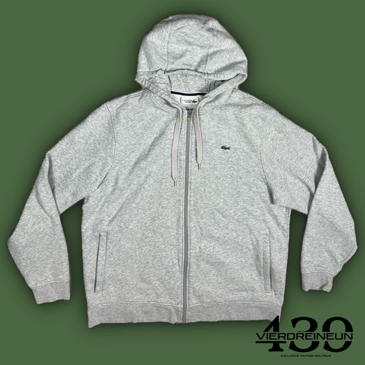 grey Lacoste sweatjacket {XL}