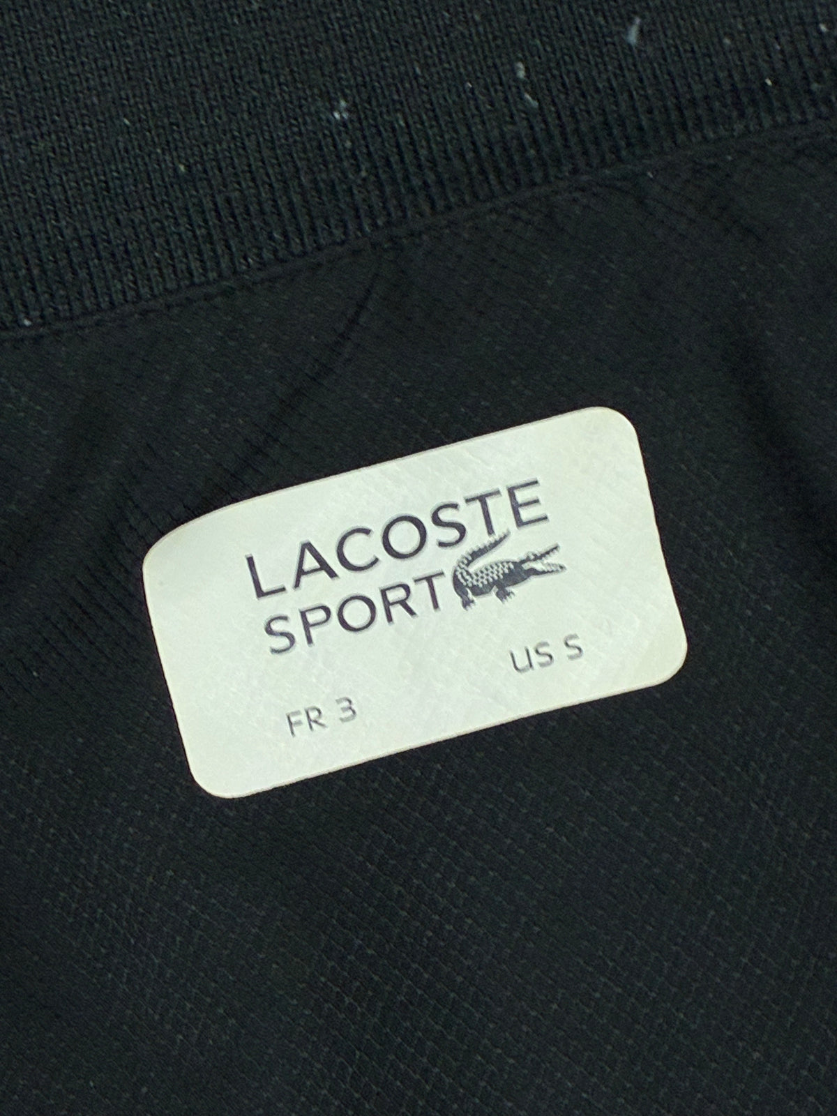 black Lacoste windbreaker {S}