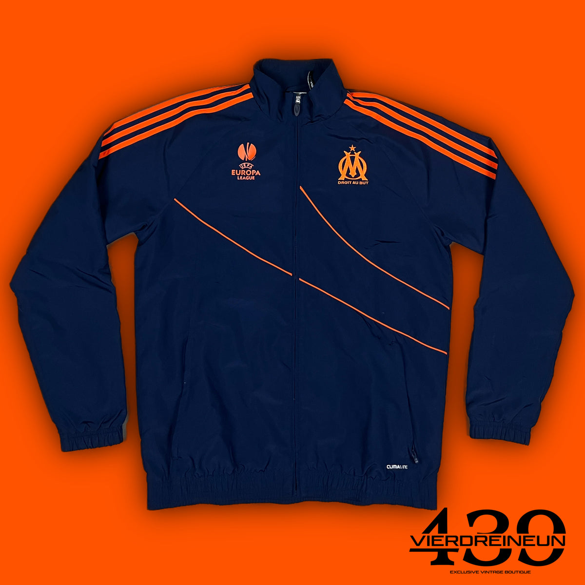 vintage Adidas Olympique Marseille windbreaker {L}