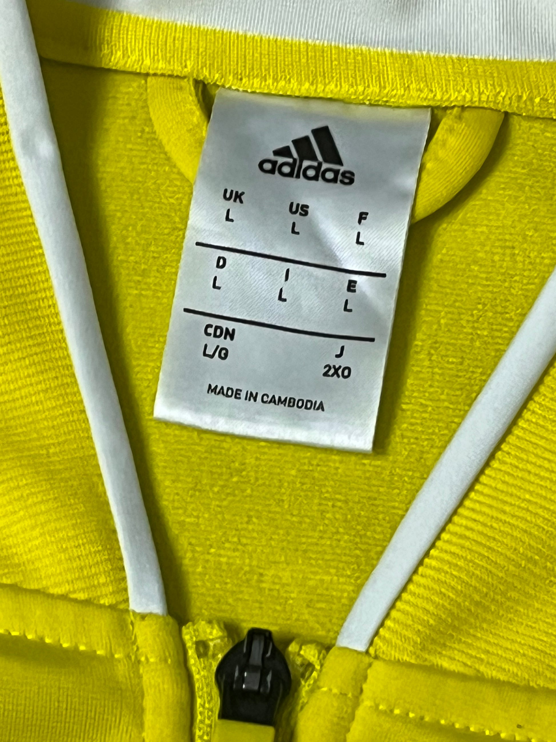 yellow Adidas Feyernord Rotterdam windbreaker {L}