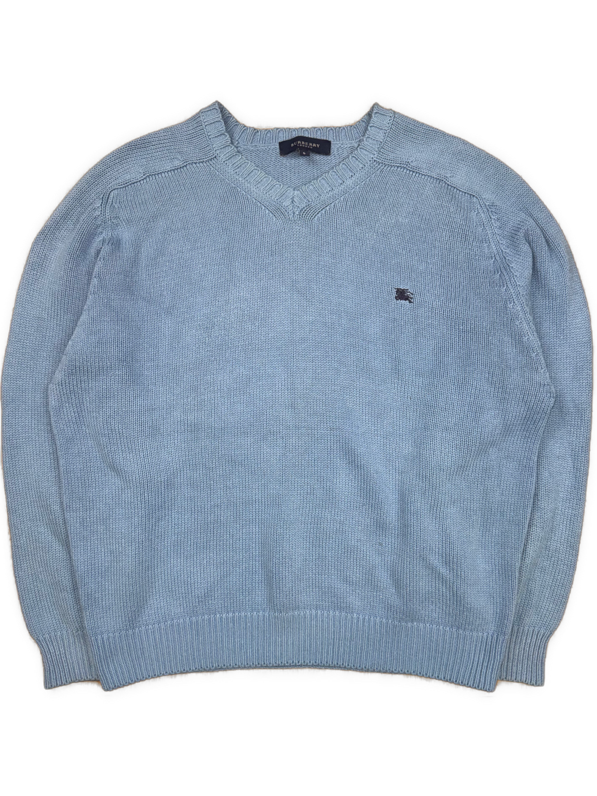 vintage babyblue Burberry knittedsweater {M}
