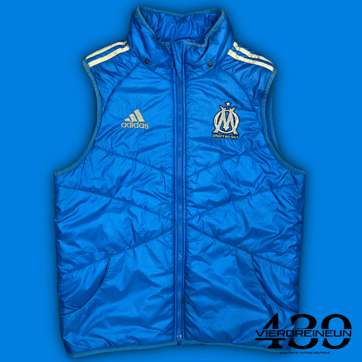 vintage Adidas Olympique Marseille vest {M}