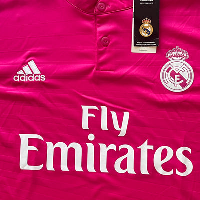 pink Adidas Real Madrid 2014-2015 away jersey DSWT {XXL}
