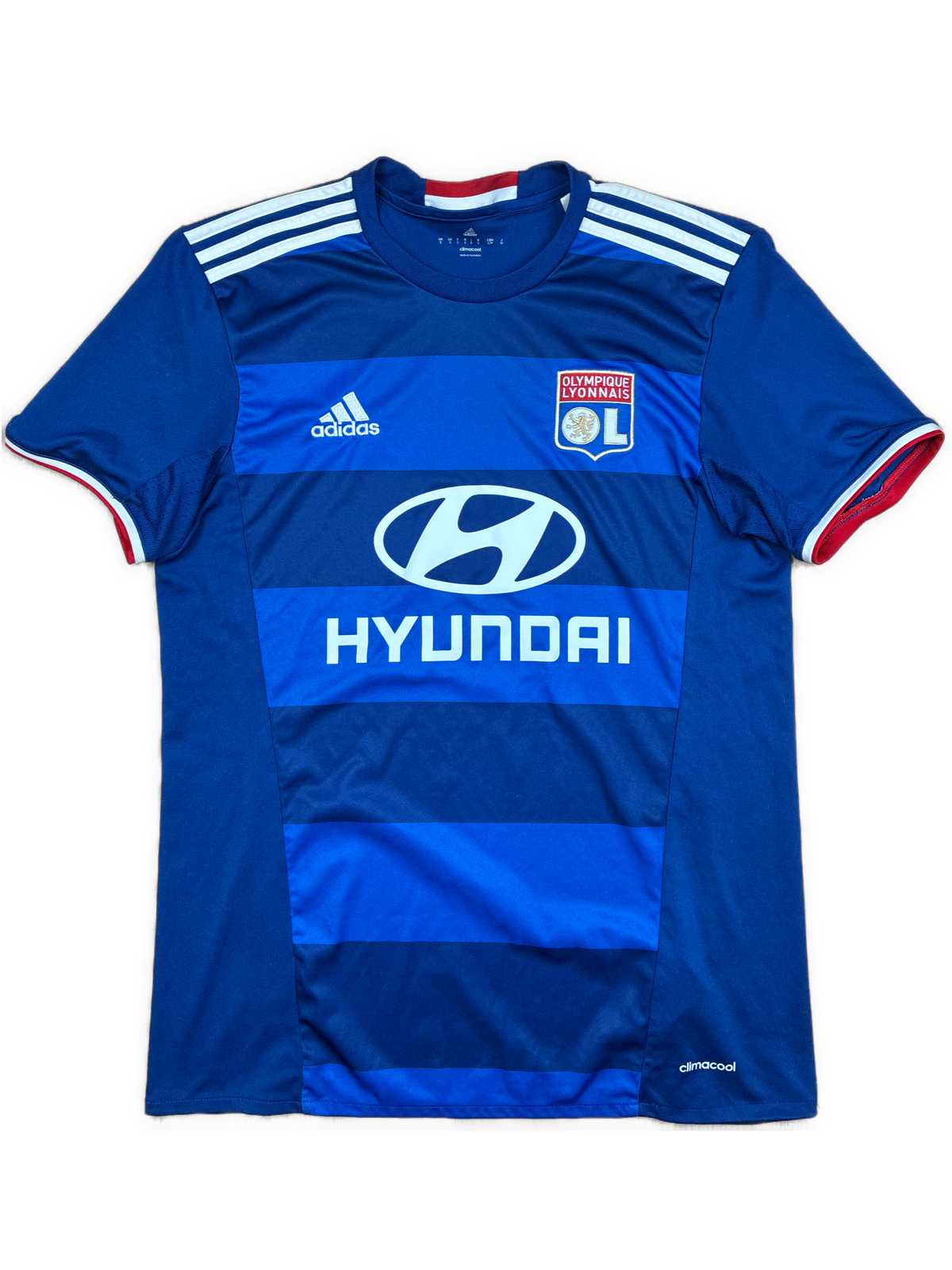 vintage Adidas Olympique Lyon home jersey {S}