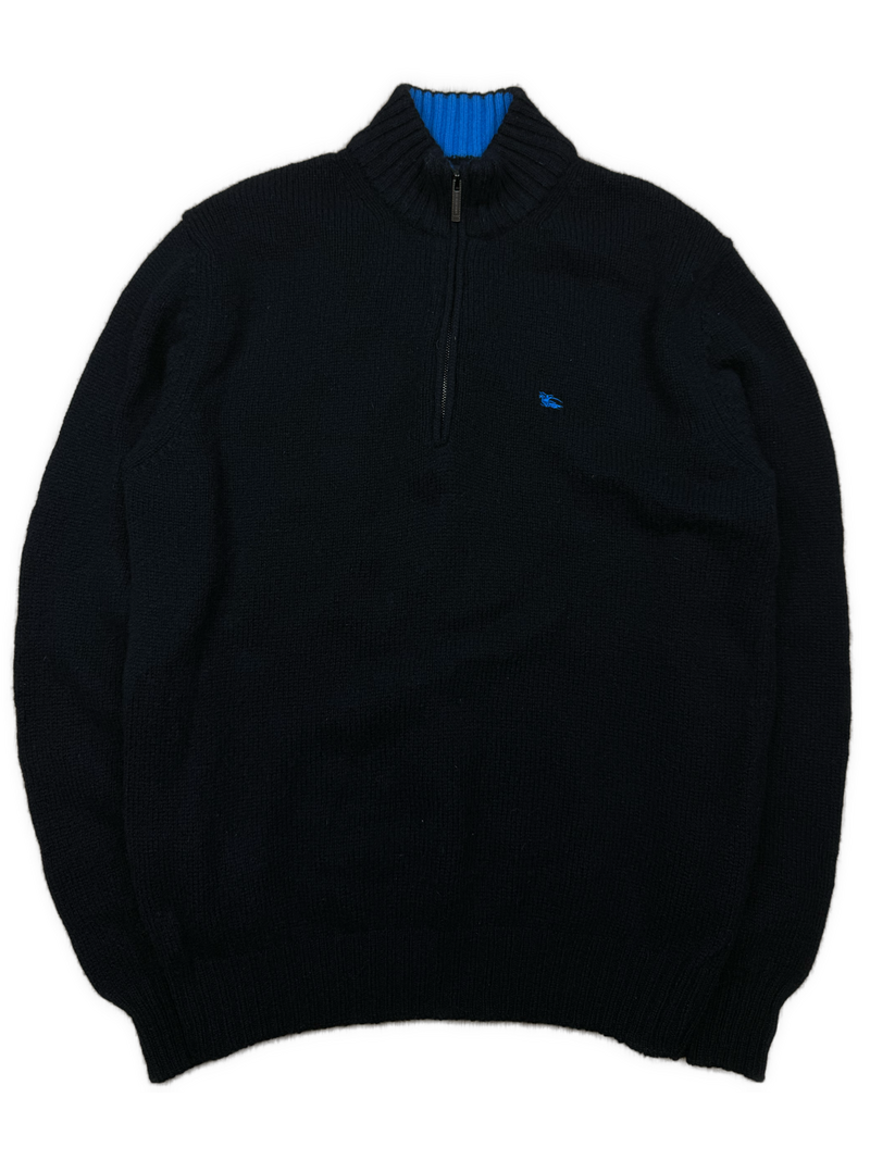 vintage Burberry quarterzip {S}