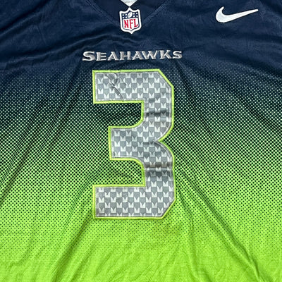 vintage Nike SEAHAWKS WILSON3 Americanfootball jersey NFL {M}
