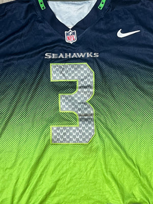 vintage Nike SEAHAWKS WILSON3 Americanfootball jersey NFL {M}