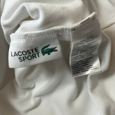 white Lacoste trackjacket {XL}