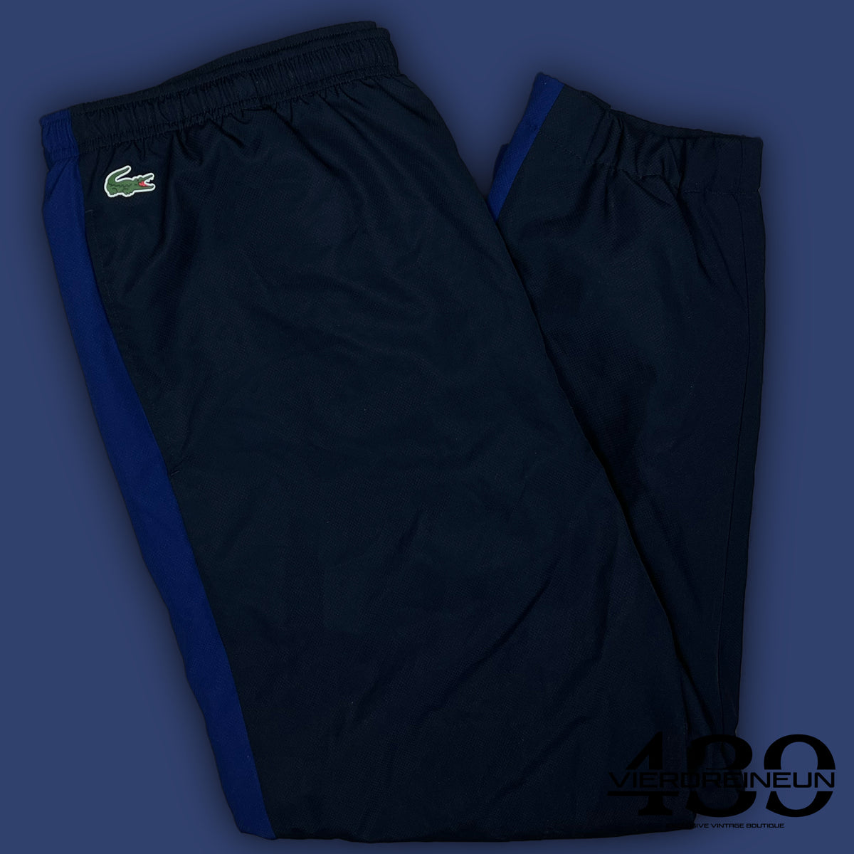 navyblue Lacoste trackpants {XL}