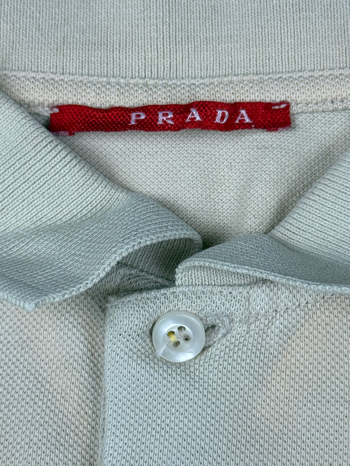 vintage beige Prada polo {XL}