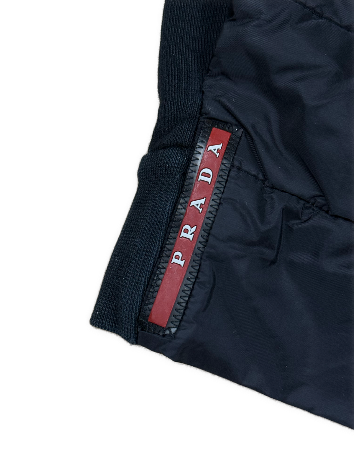 vintage Prada hybrid sweatjacket {L}