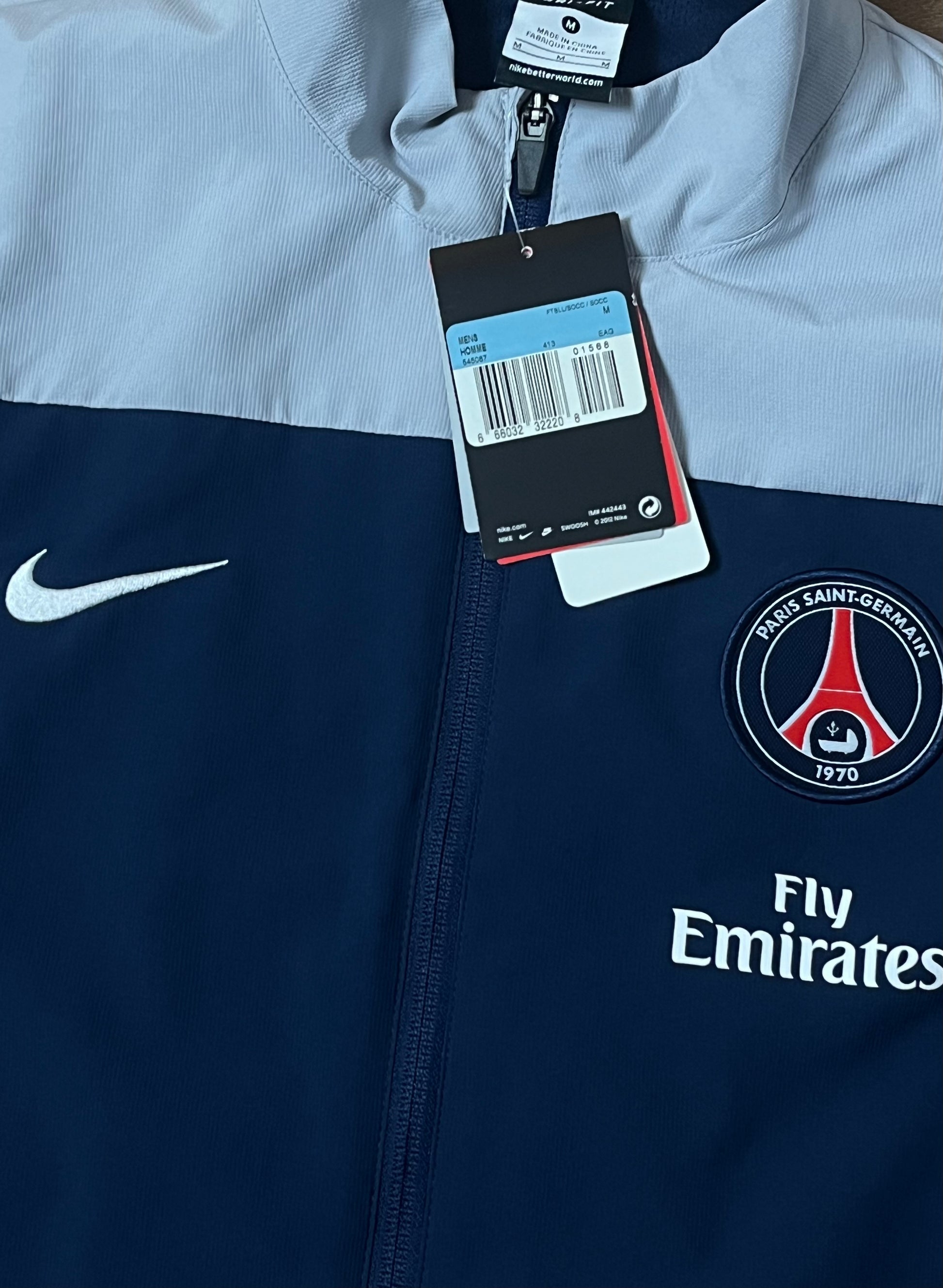 vintage Nike PSG Paris Saint Germain windbreaker DSWT 2012 {M}