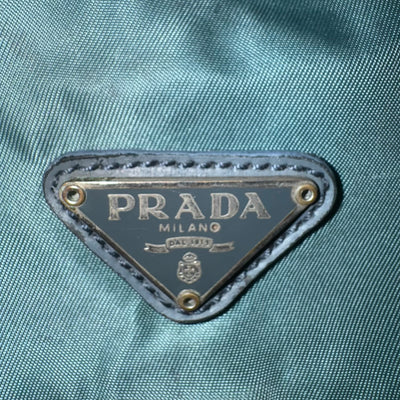 vintage turquoise Prada slingbag
