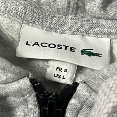 grey/black Lacoste sweatjacket {L}