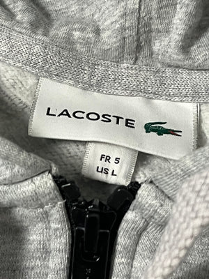 grey/black Lacoste sweatjacket {L}