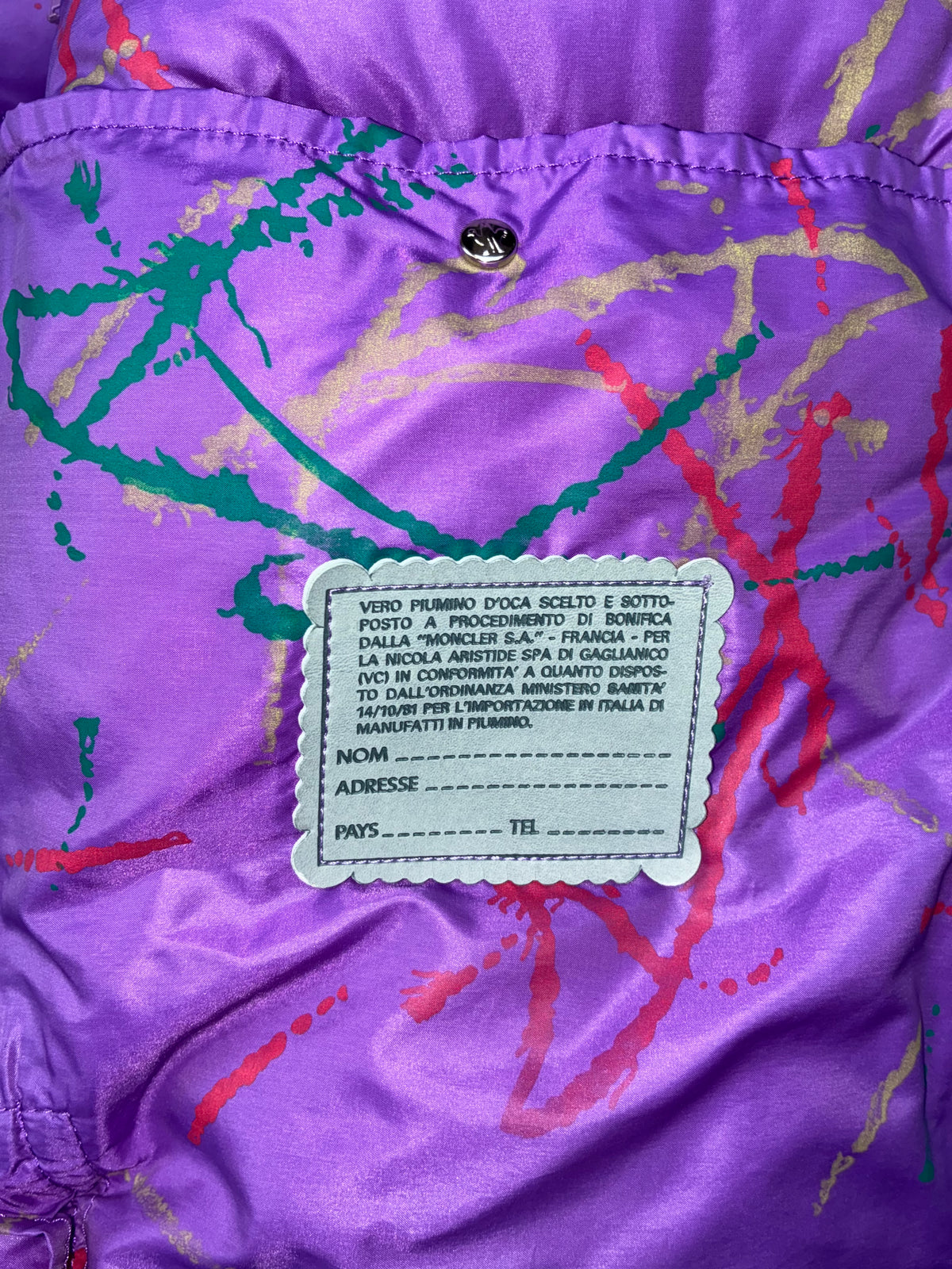 vintage purple Moncler vest {XL}