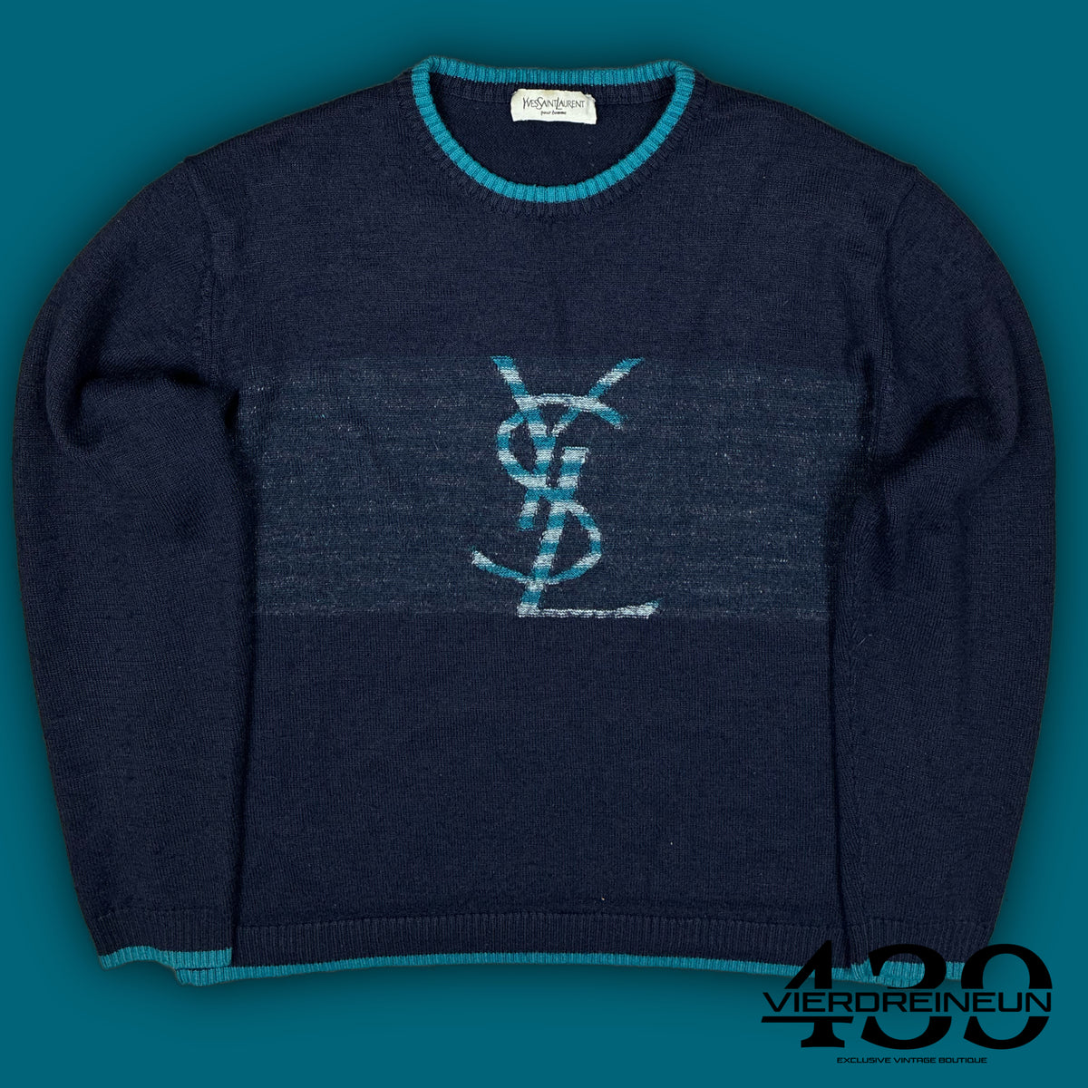 vintage YSL Yves Saint Laurent knittedsweater {M}