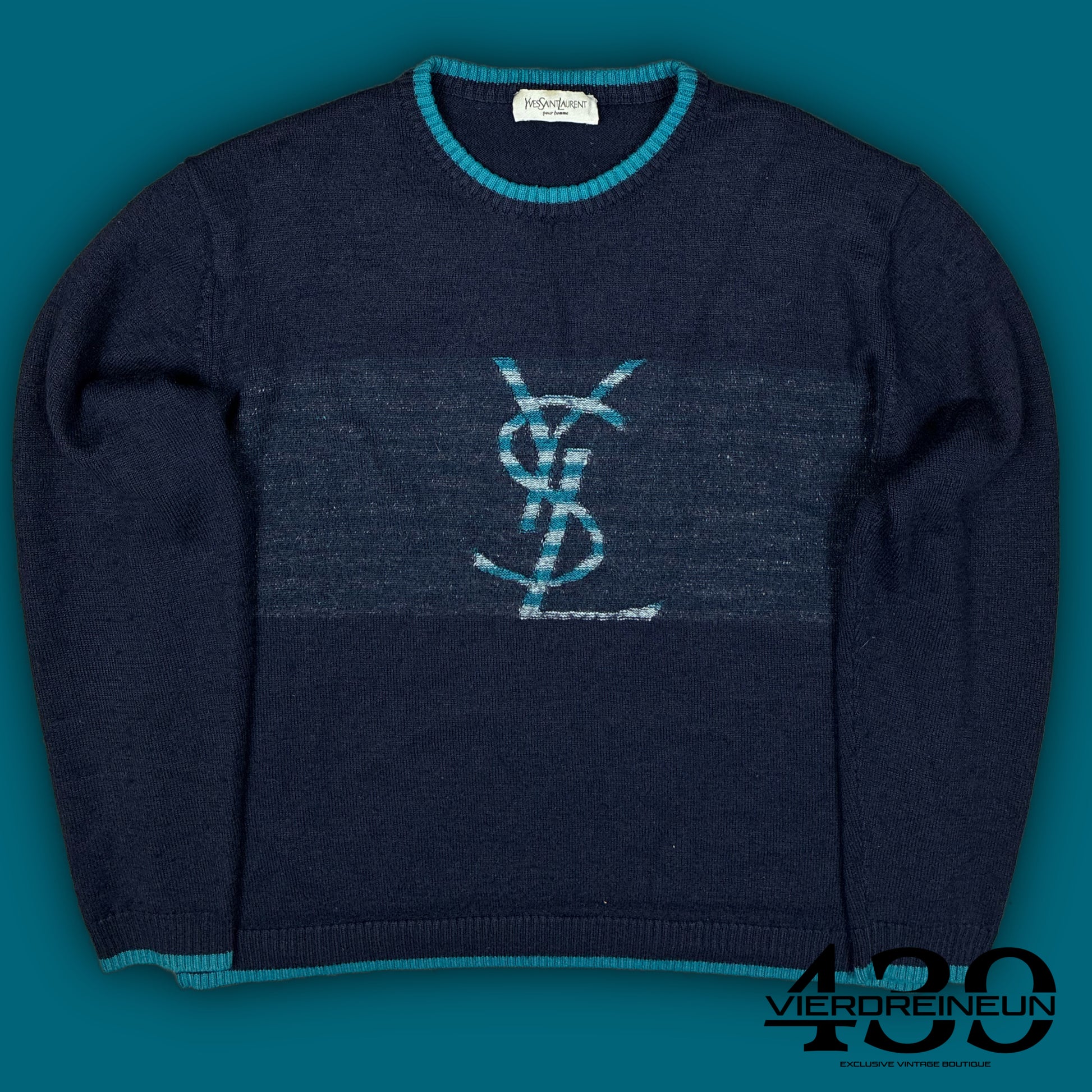 vintage YSL Yves Saint Laurent knittedsweater {M}