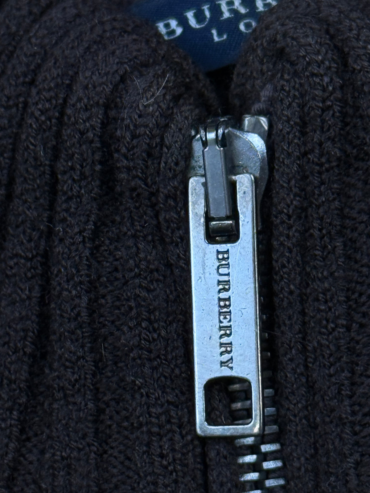 vintage brown Burberry sweatjacket {XL}