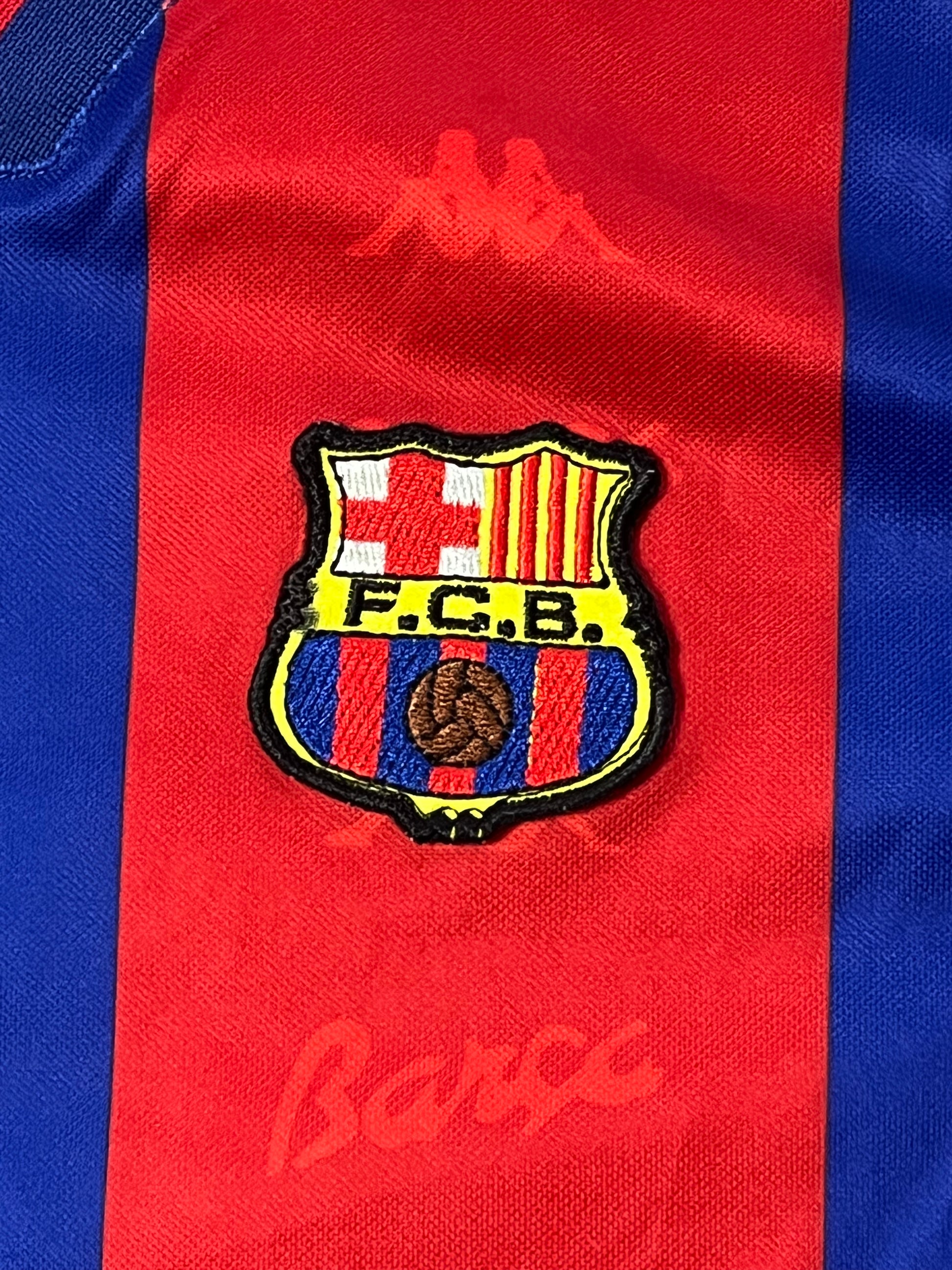 vintage Kappa Fc Barcelona RONALDO9 1995-1996 home jersey {M}