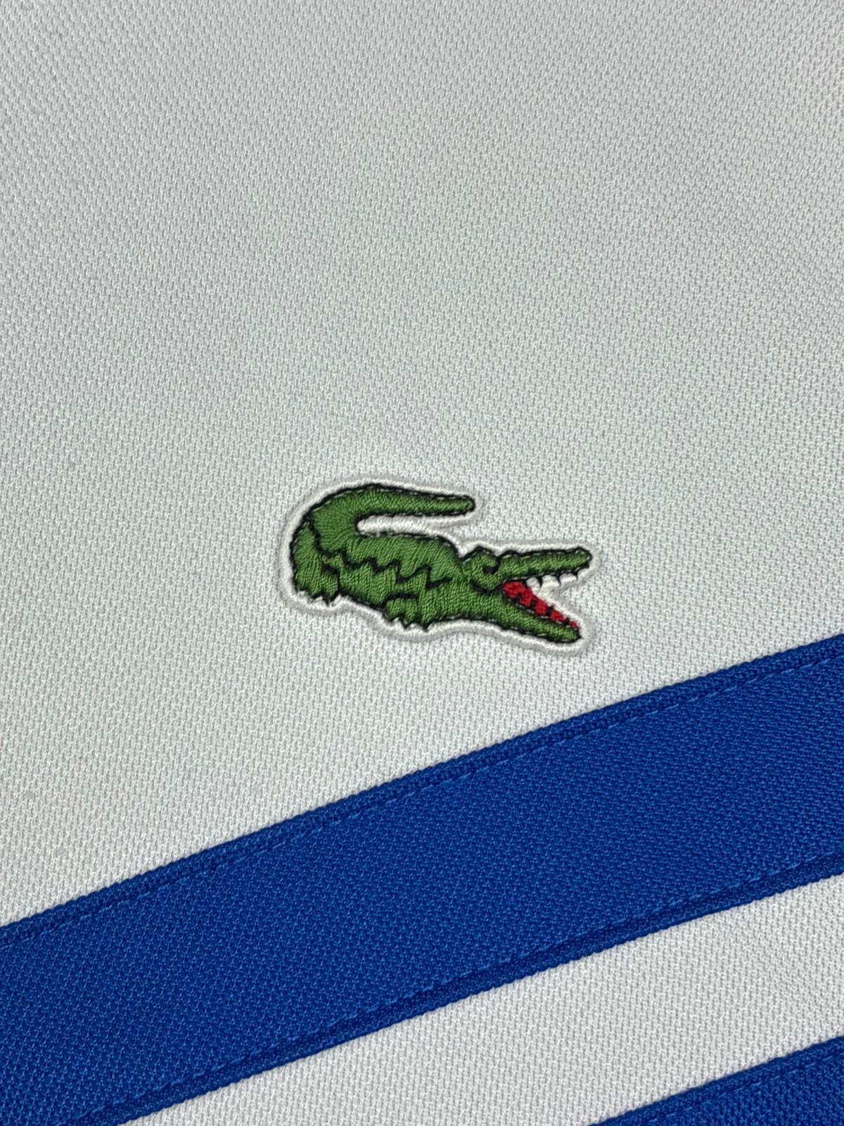 vintage white Lacoste polo {S}